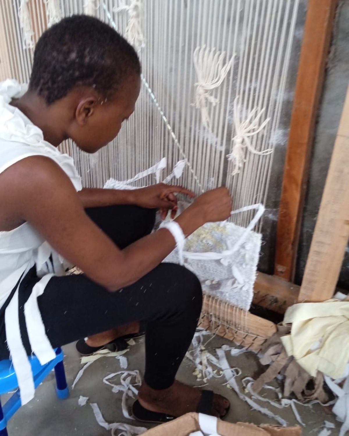 Hand weaving
